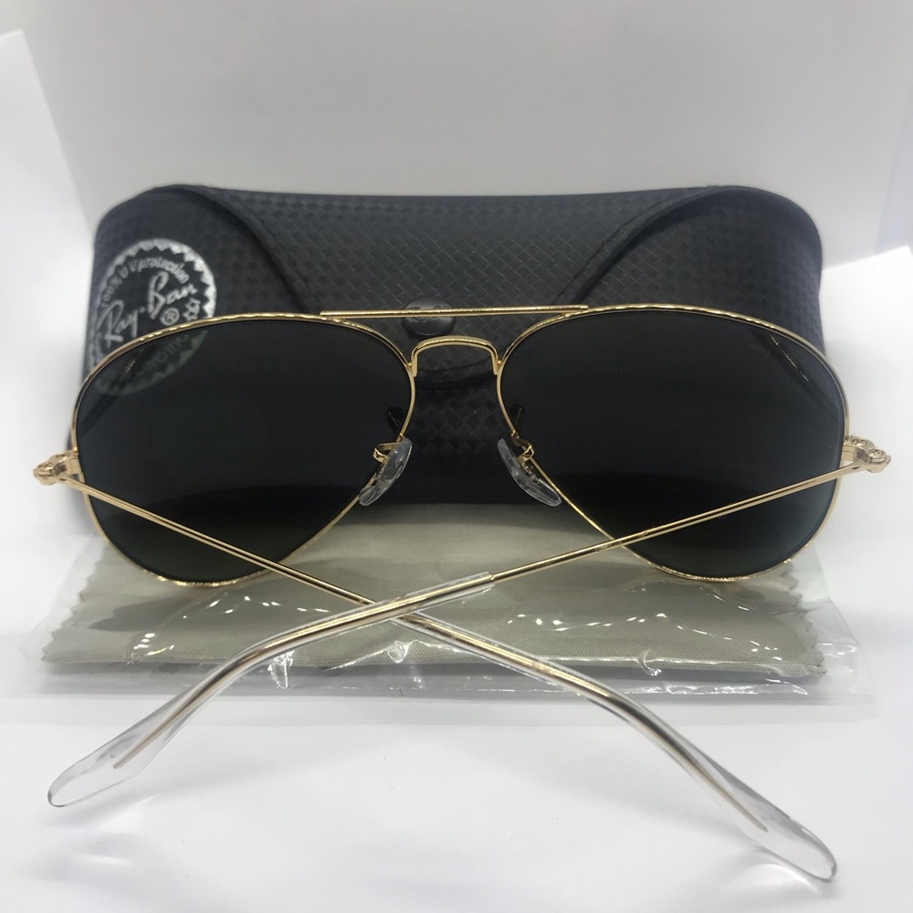 BNWT Rayban Aviator sunglass Gold G15 lenses 3025 Assorted sizes - Picture 6 of 9